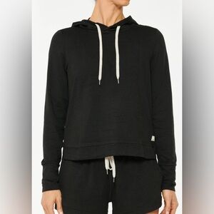 Vuori Black Heather Halo Essential Hoodie